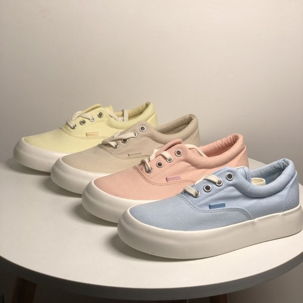 Casual παπούτσια από ύφασμα με κορδόνια για γυναίκες