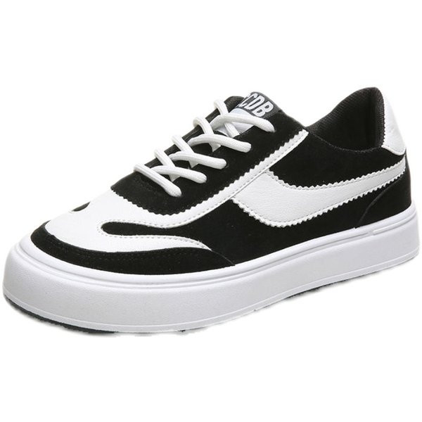 Γυναικεία αθλητικά παπούτσια με επίπεδη σόλα επιγραφή και κορδόνια