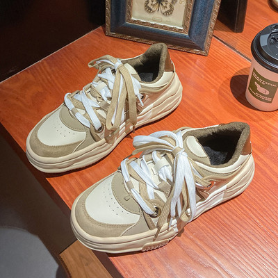 Tenisi casual dama cu talpa groasa - in doua culori