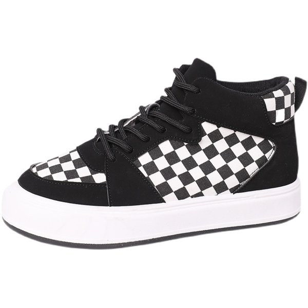 Γυναικεία αθλητικά παπούτσια με λεοπάρ εκτύπωση - ψηλό μοντέλο