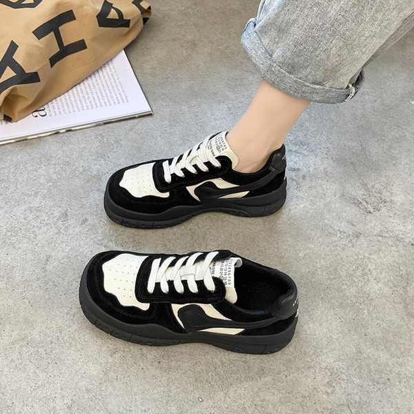 Casual αθλητικά παπούτσια με κορδόνια σε δύο χρώματα