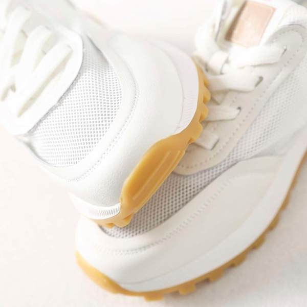 Γυναικεία αθλητικά παπούτσια καθημερινά  από οικολογικό δέρμα και πλέγμα