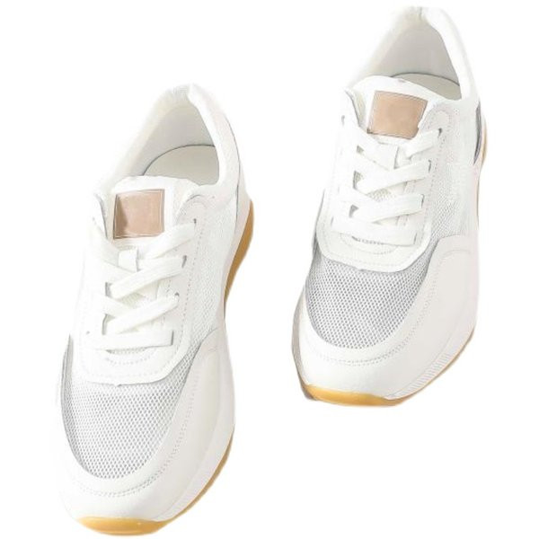 Γυναικεία αθλητικά παπούτσια καθημερινά  από οικολογικό δέρμα και πλέγμα