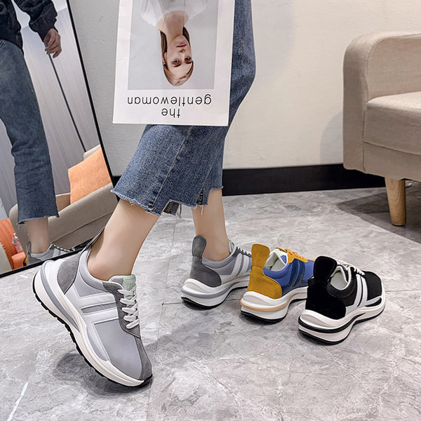 Νέο μοντέλο αθλητικά γυναικεία παπούτσια με κορδόνια σε διάφορα χρώματα