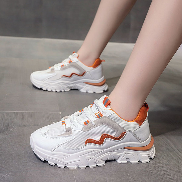 Νέο μοντέλο γυναικεία αθλητικά παπούτσια με δίχτυα - δύο χρωμάτων