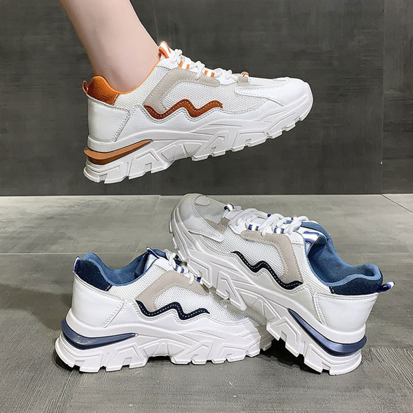 Νέο μοντέλο γυναικεία αθλητικά παπούτσια με δίχτυα - δύο χρωμάτων