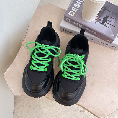 Γυναικεία casual αθλητικά παπούτσια με κορδόνια - τρία χρώματα