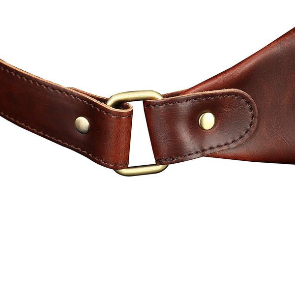 Κομψή ανδρική τσάντα από οικολογικό δέρμα με φερμουάρ