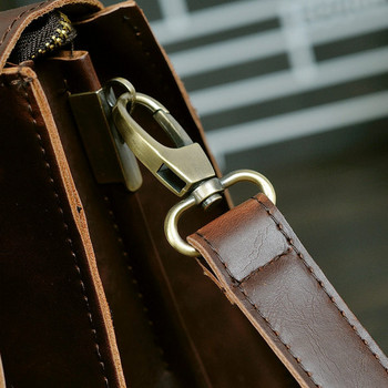 Мъжка стилна ръчна чанта от еко кожа изчистен модел
