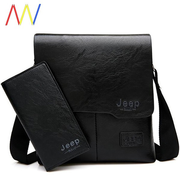 Κομψή ανδρική τσάντα ώμου από οικολογικό δέρμα