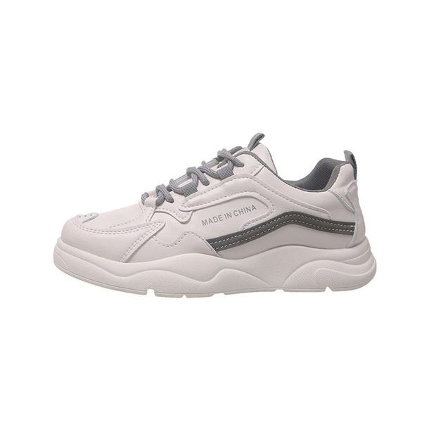 Casual έκο δερμάτινα πάνινα παπούτσια με επιγραφή και κορδόνια  για γυναίκες