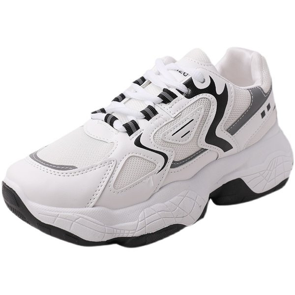 Tenisi dama respirabili cu talpa de 5 cm