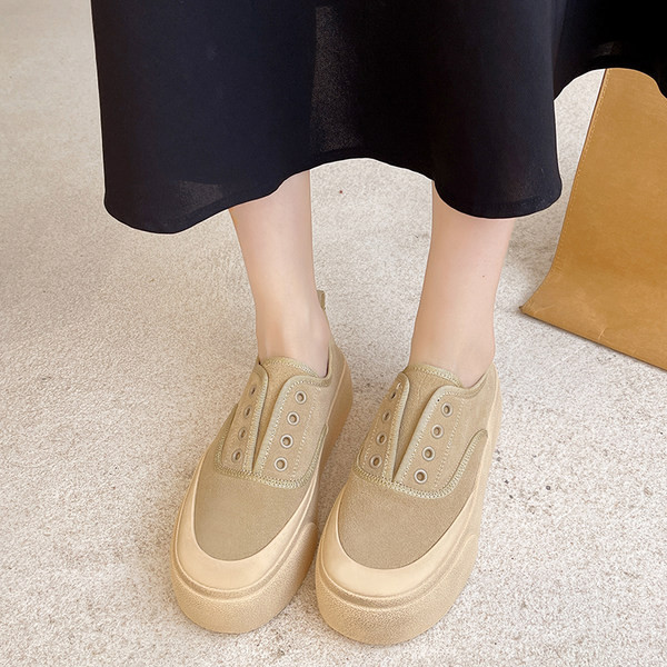 Ženske platnene tenisice s ravnim đonom - tri boje