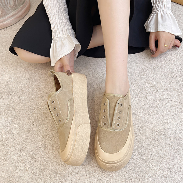 Ženske platnene tenisice s ravnim đonom - tri boje