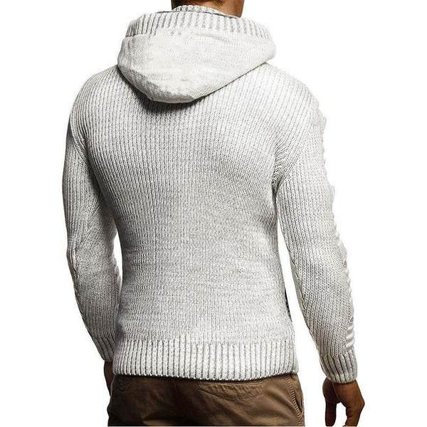 Ležeran muški prsluk s gumbima i kapuljačom