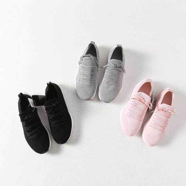 Υφαντά πάνινα παπούτσια με κορδόνια - για γυναίκες