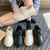 Γυναικεία έκο δερμάτινα παπούτσια με ζεστή φόδρα κατάλληλα για το χειμώνα