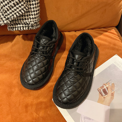 Γυναικεία έκο δερμάτινα παπούτσια με ζεστή φόδρα κατάλληλα για το χειμώνα