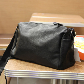 Мъжка ежедневна чанта с дълга дръжка от еко кожа