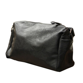 Ανδρική τσάντα casual με μακριά λαβή από οικολογικό δέρμα