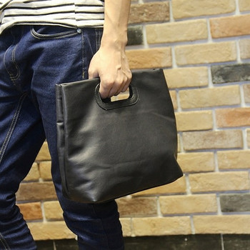 Мъжка ежедневна ръчна чанта от еко кожа