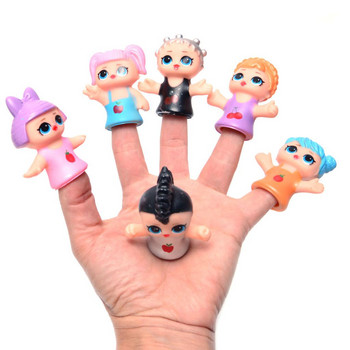 Кукли за пръсти ,тип куклен театър,гумени,6 броя