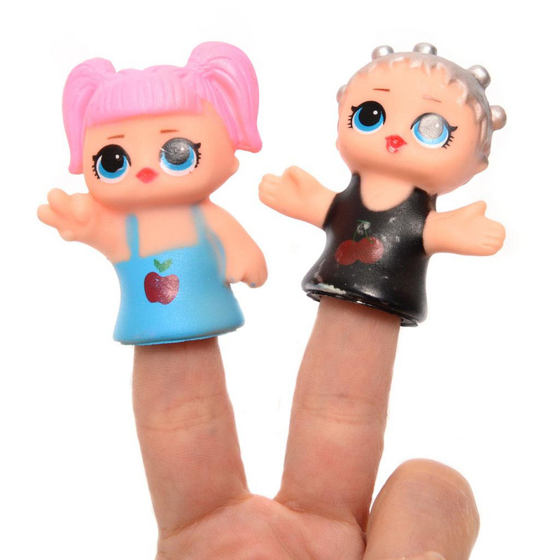 Кукли за пръсти ,тип куклен театър,гумени,6 броя