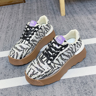 Adidași colorați cu talpă plată - pentru femei