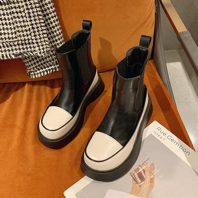 Cizme de dama din piele artificiala