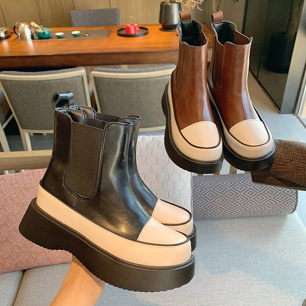 Cizme de dama din piele artificiala