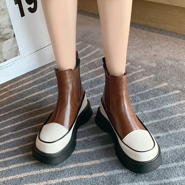 Cizme de dama din piele artificiala