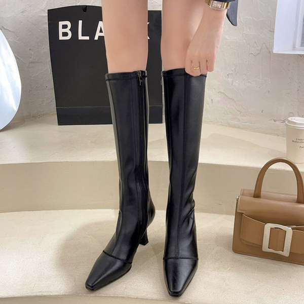 Cizme de dama model nou cu toc ascutit