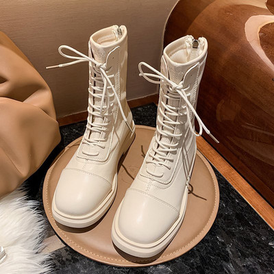 Νέο μοντέλο γυναικείες μπότες από faux δέρμα σε τρία χρώματα