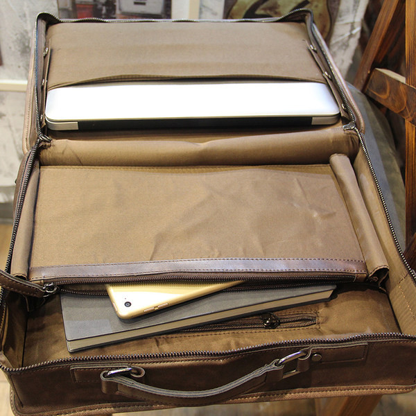 Ανδρική μοντέρνα τσάντα από οικολογικό δέρμα