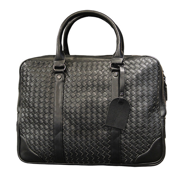 Μοντέρνα αντρική τσάντα από οικολογικό δέρμα με φερμουάρ