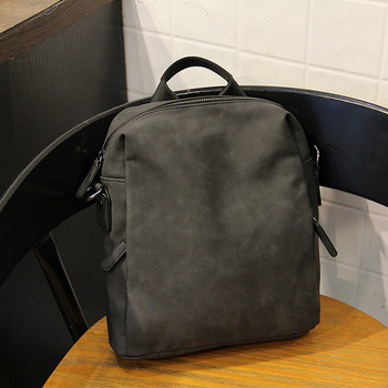 Мъжка стилна чанта с къса и дълга дръжка от еко кожа