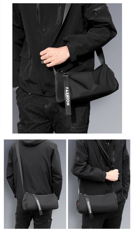 Geantă de umăr rotundă pentru bărbați modernă