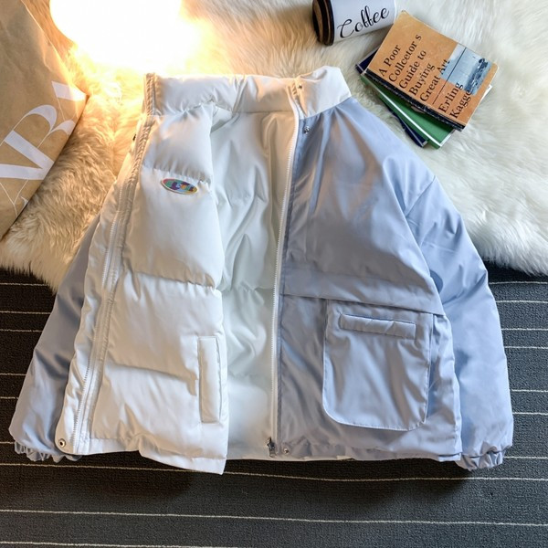 Geaca dama cu guler inalt model lat si inchidere cu fermoar