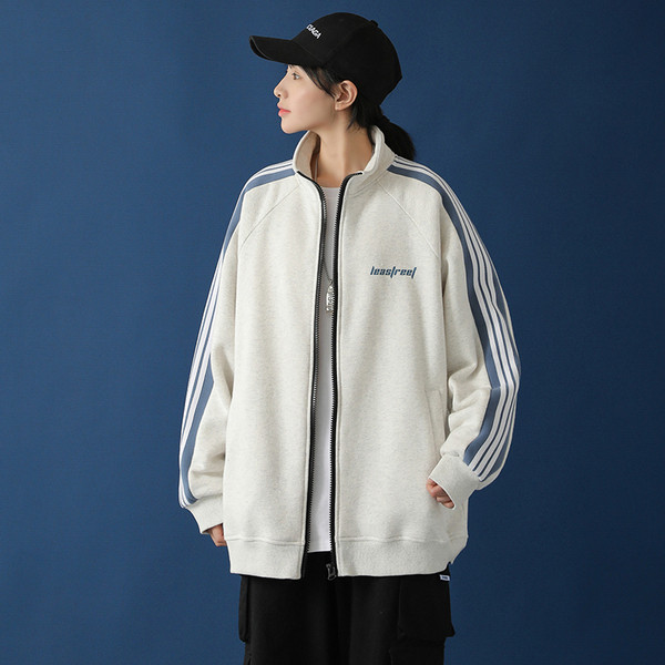 Γυναικείο αθλητικό φούτερ με μπορντούρα και φερμουάρ