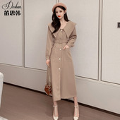 Γυναικείο casual αδιάβροχο πανωφόρι με ζώνη