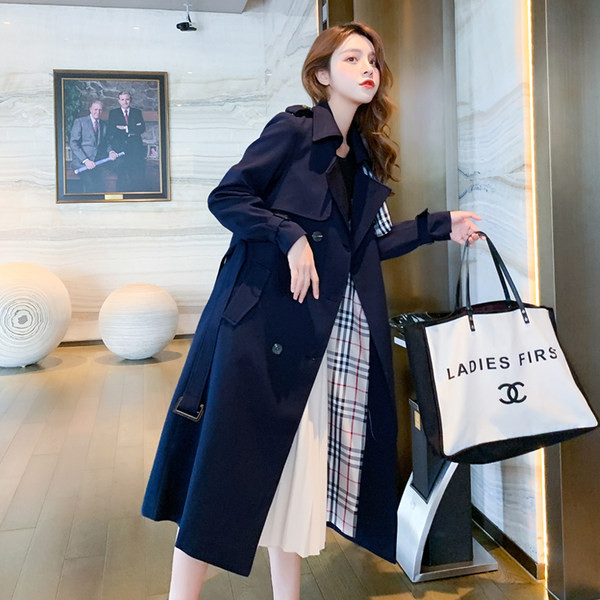 Γυναικείο μακρύ παλτό με κουμπιά - σε δύο χρώματα