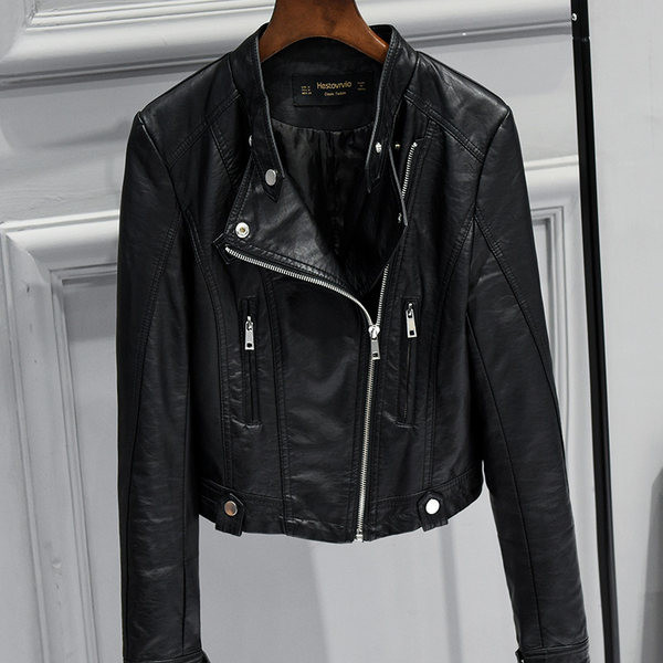 Moderna ženska kožna jakna u tri boje