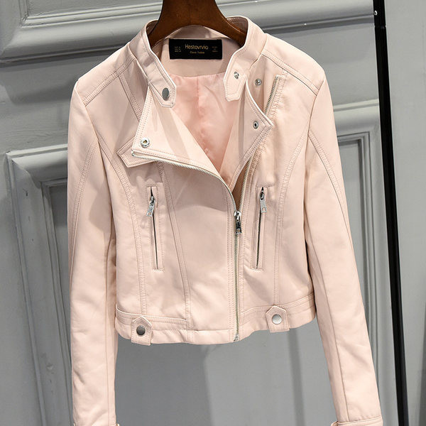 Moderna ženska kožna jakna u tri boje