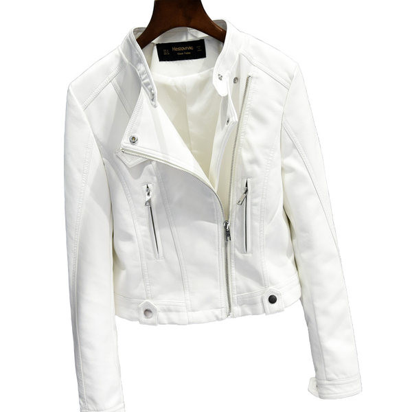 Moderna ženska kožna jakna u tri boje