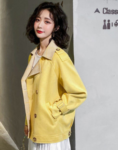 Γυναικείο οικολογικό σουέτ σακάκι με κουμπιά