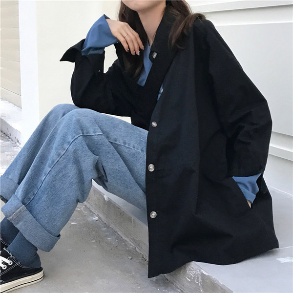 Γυναικείο μακρύ πουκάμισο με κλασικό γιακά και κουμπιά