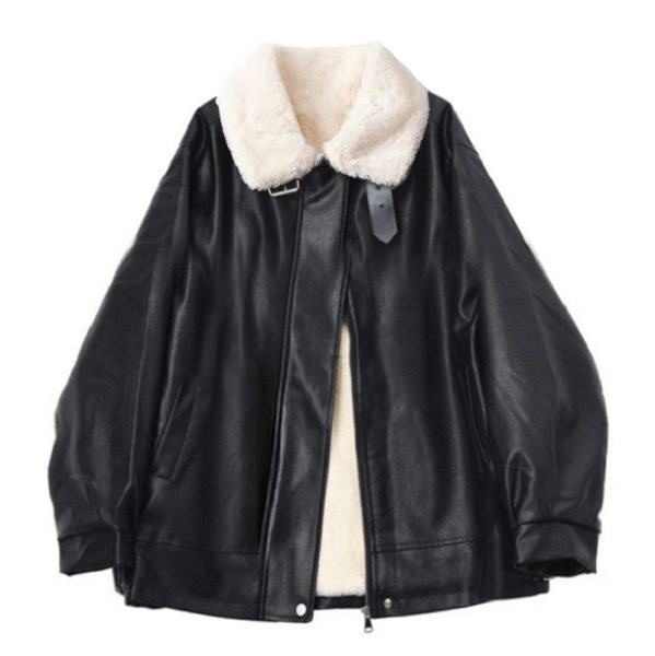 Γυναικείο μπουφάν με χοντρή φόδρα και βαθιές τσέπες