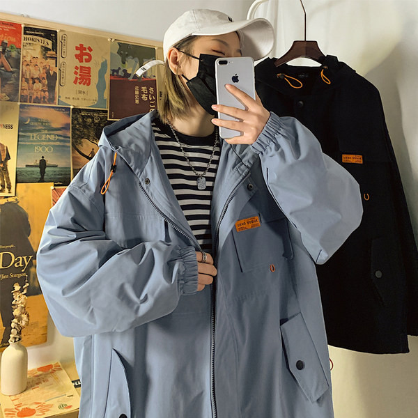 Geaca de dama model lat cu gluga si fermoar