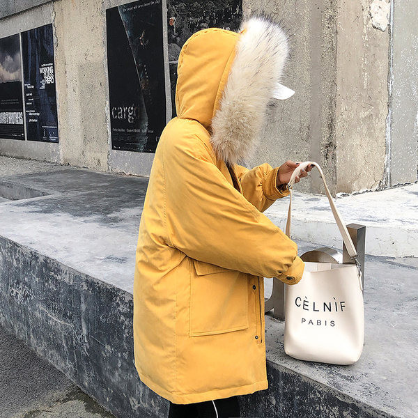 Geaca de dama eleganta cu gluga si puf in doua modele