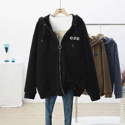 Γυναικείο φούτερ με κουκούλα και φερμουάρ